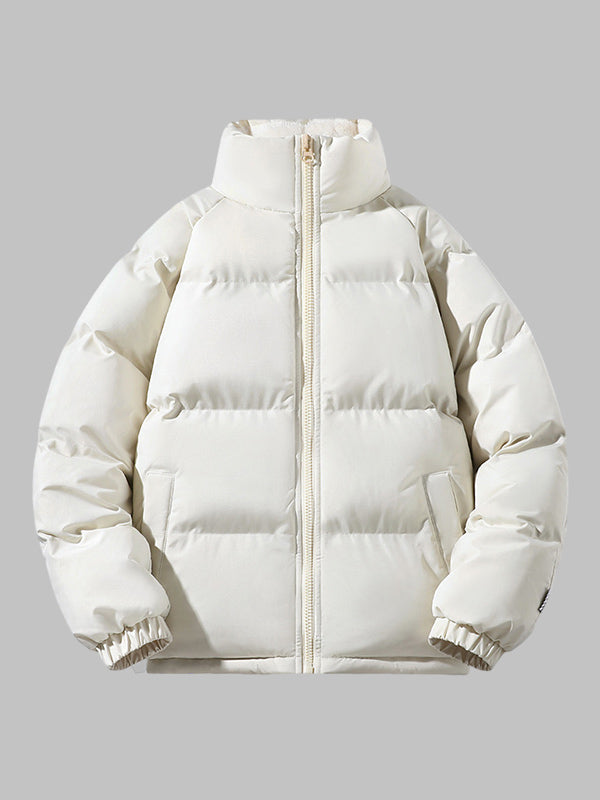 Men's - Thick Puffer Jacket - Fleece Lined Warmth - Perfect for Cold Weather