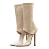 Women's - Ankle Wrap Sandals - Novelty Denim Style - Comfortable and Trendy Footwear
