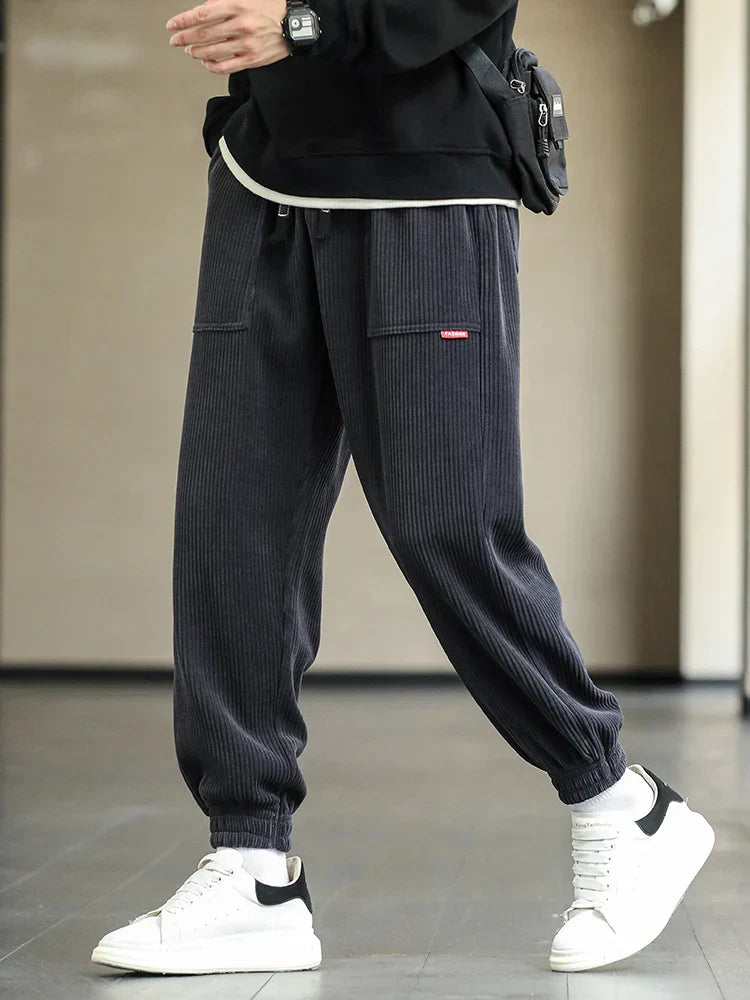 Stylish corduroy sweatpants