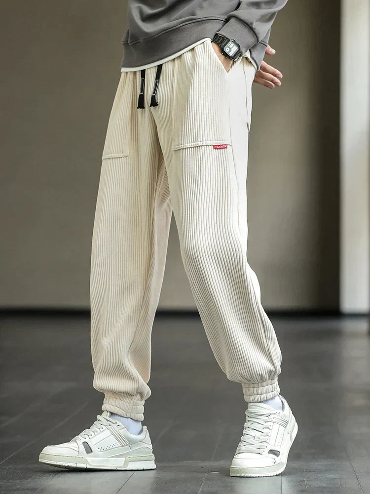 Stylish corduroy sweatpants