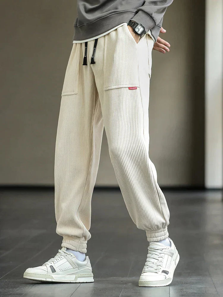 Stylish corduroy sweatpants