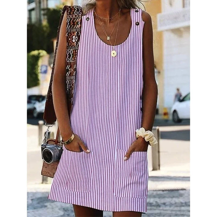 Casual striped summer dress