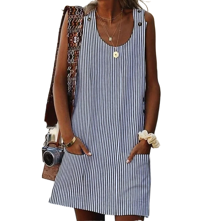 Casual striped summer dress