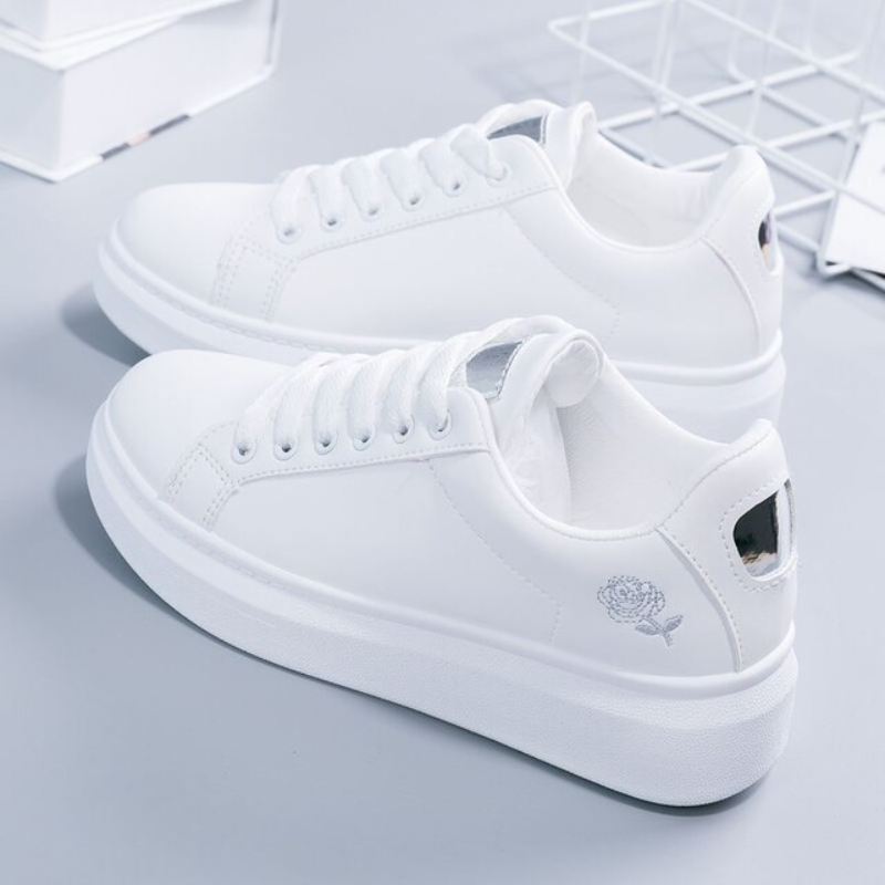 Pink™ | Flowers embroidery trainers