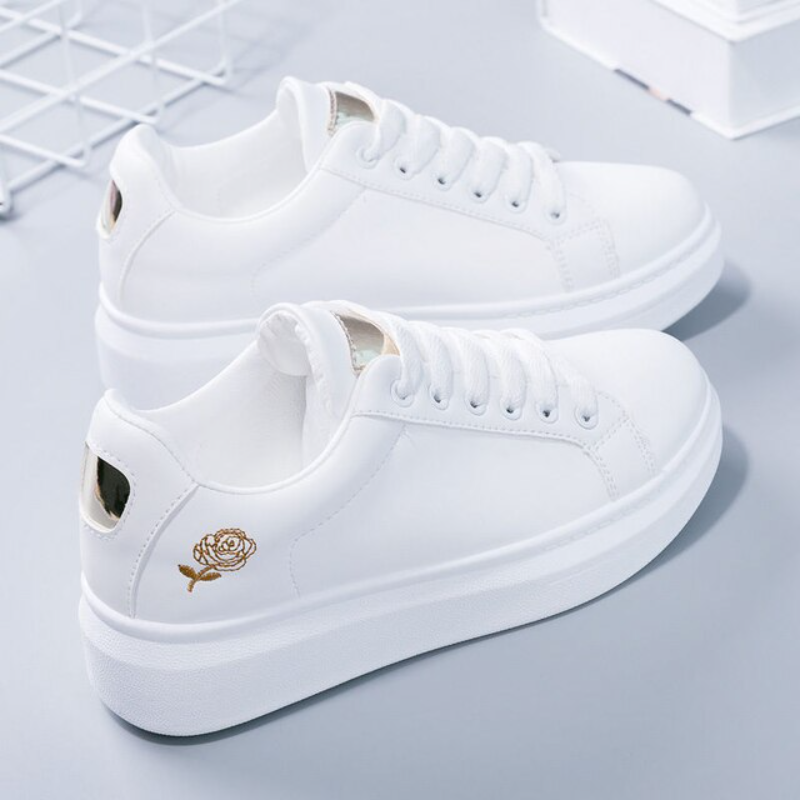 Pink™ | Flowers embroidery trainers