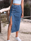 High-Waist Denim-Rock