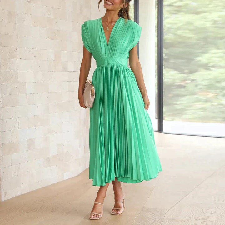 Chic pleated maxi