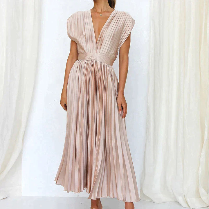 Chic pleated maxi