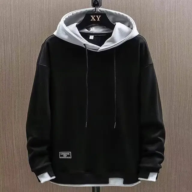 Men's patchwork hoodie