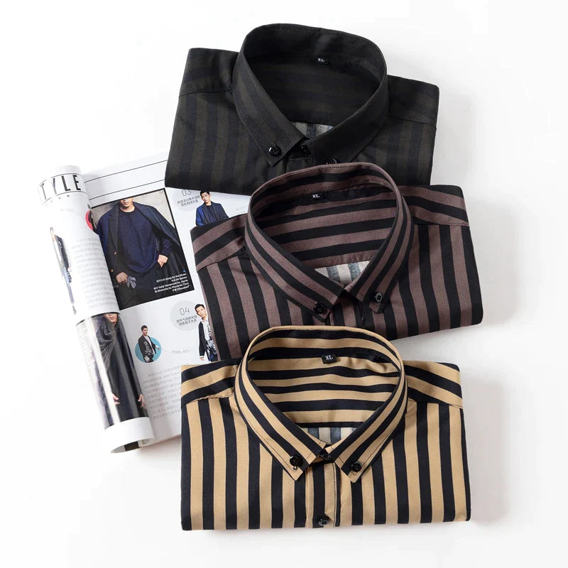 Vertical stripe shirt