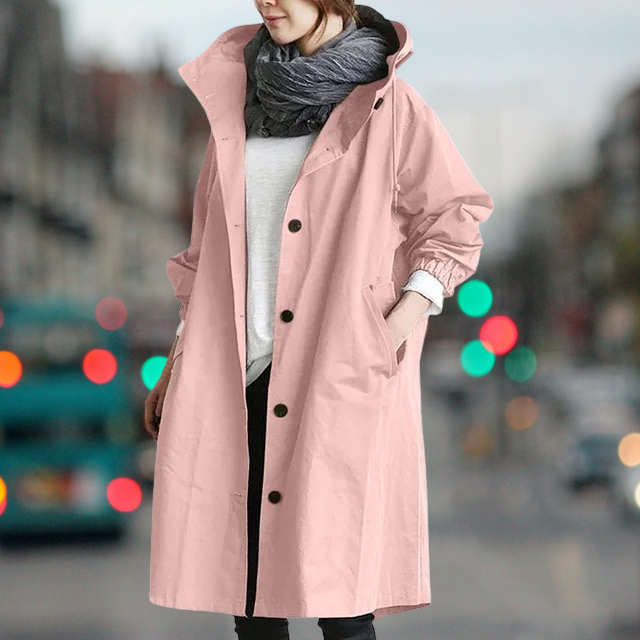 Waterproof trench coat for cold days