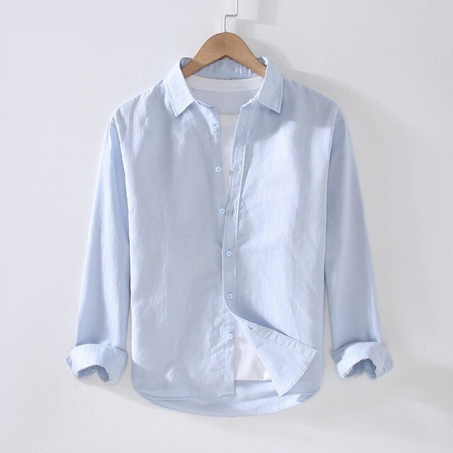 Summer shirt in cotton and linen