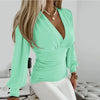 Long Sleeve Shirt V Neck