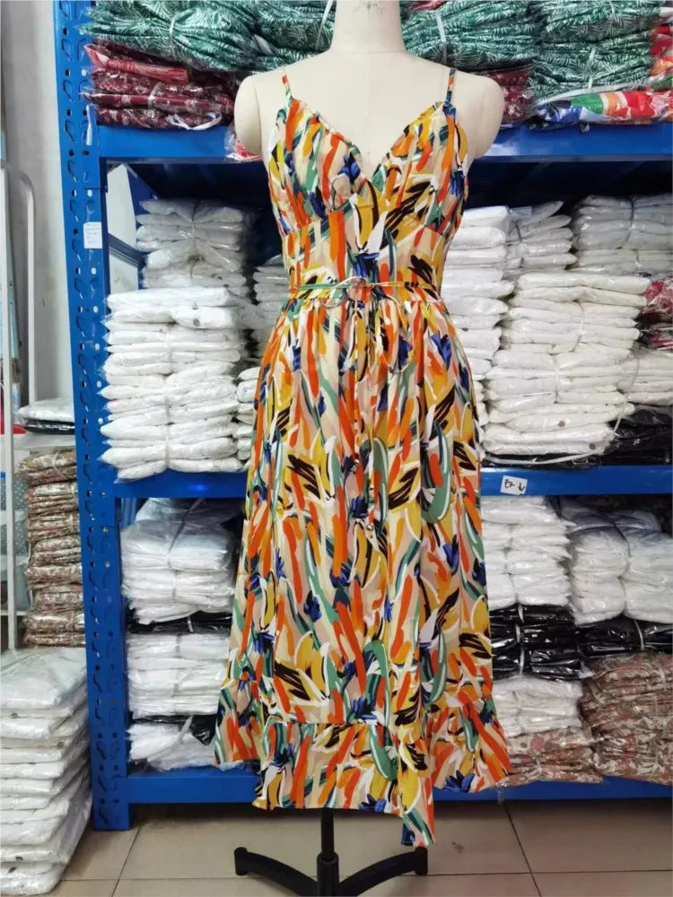 Colourful Midi Dress