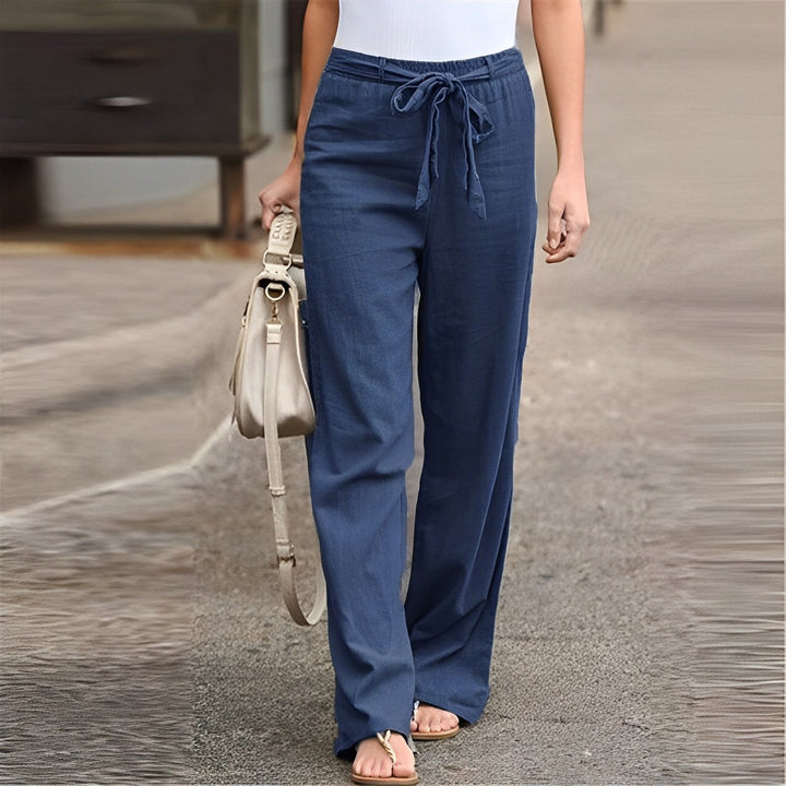 Casual linen trousers