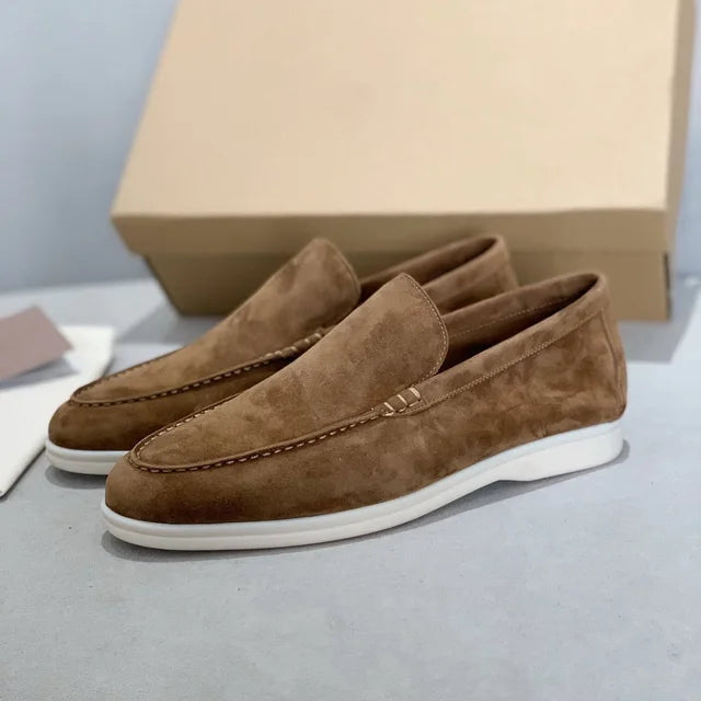 Luxurious men's leather loafers