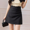 A-line mini skirt with high waist