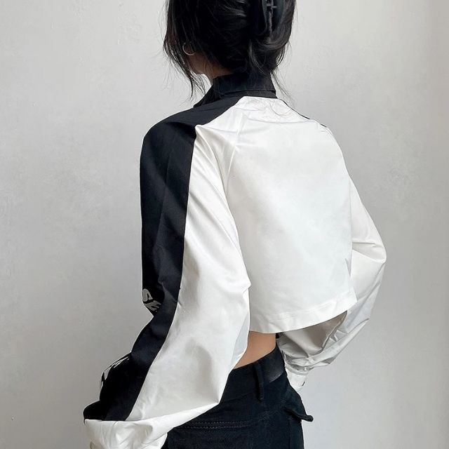 Casual contrast statement jacket