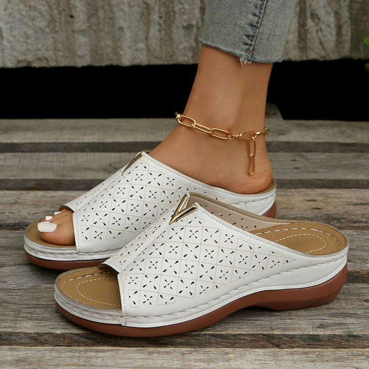 Comfort slippers women wedges sandals