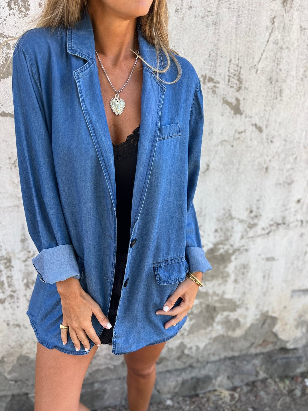 Elegant Denim Casual Jacket