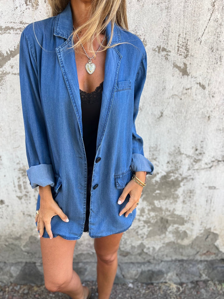 Elegant Denim Casual Jacket