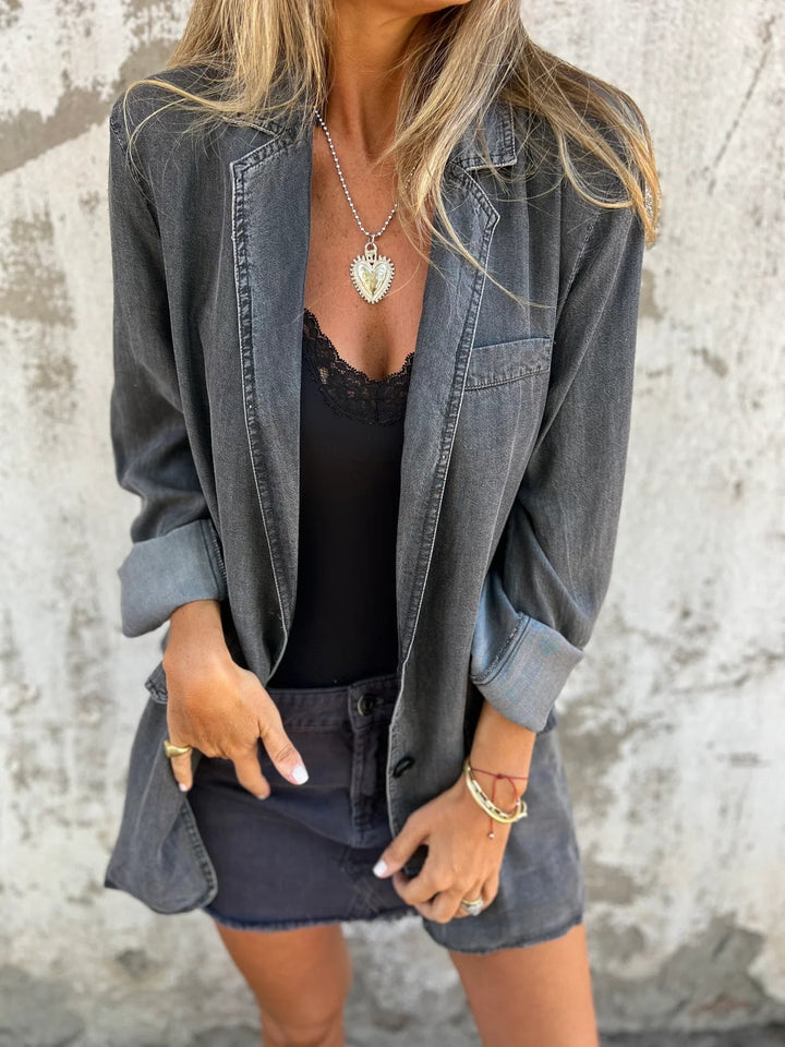 Elegant Denim Casual Jacket