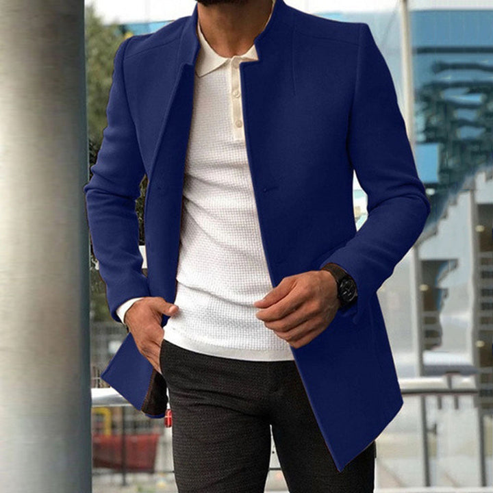 Men's coat fashion single-coloured