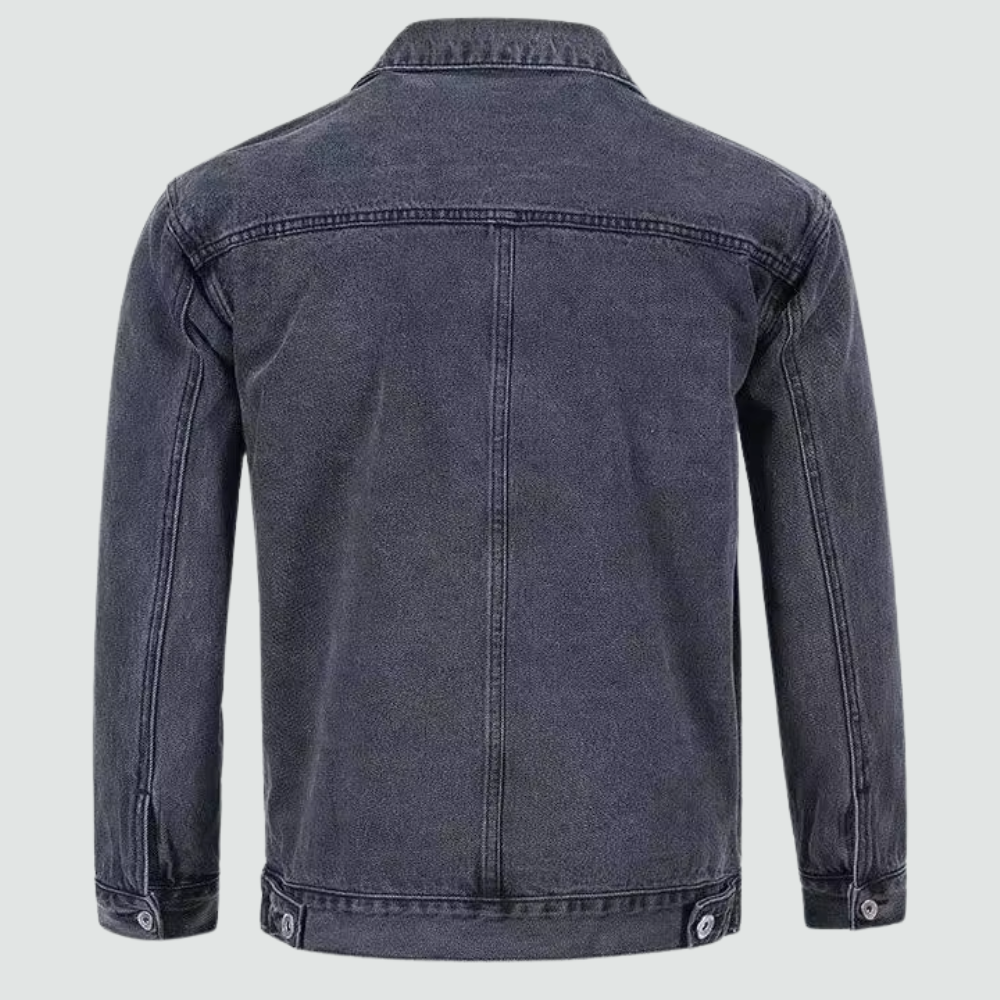 Men's - Jacket - Denim - Classic Style, Comfortable Fit - Stylish Outerwear