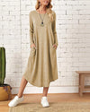 Long-sleeved loose dress