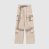 Utility cargo trousers with adjustable straps