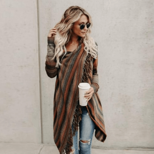 Malia™ autumn and winter mid-length cardigan