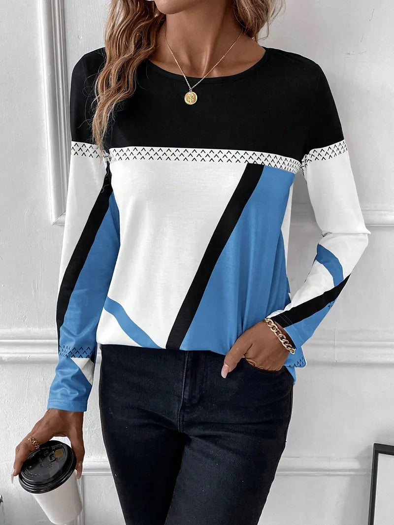 Long-sleeved loose shirt