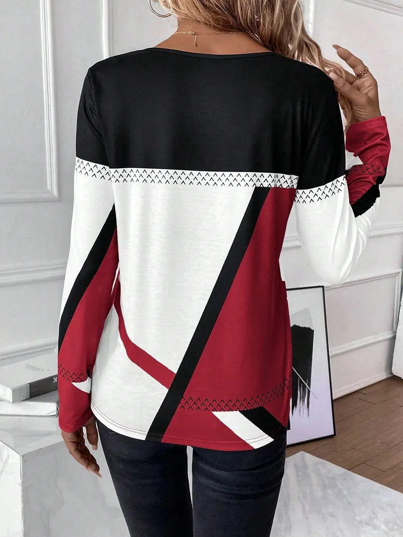 Long-sleeved loose shirt