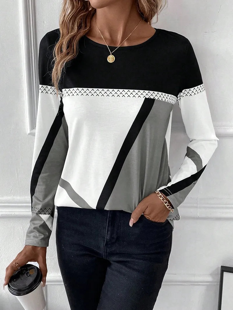 Long-sleeved loose shirt