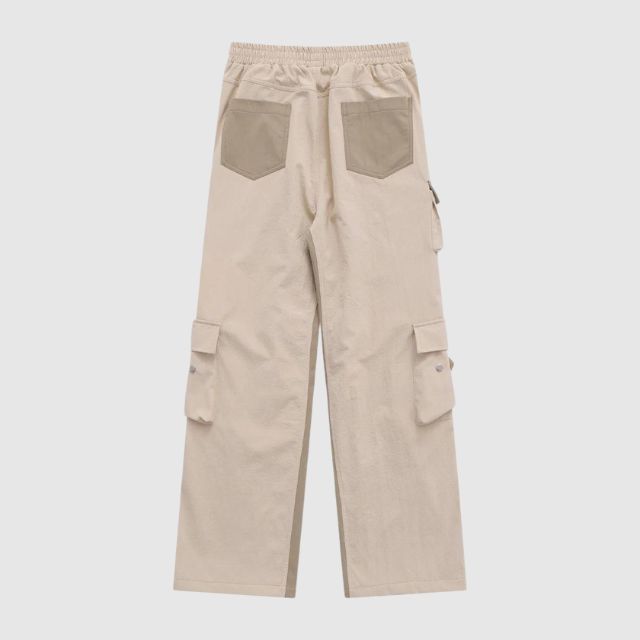 Utility cargo trousers with adjustable straps