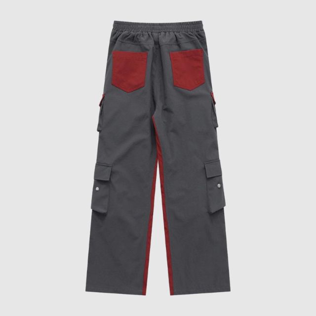 Utility cargo trousers with adjustable straps