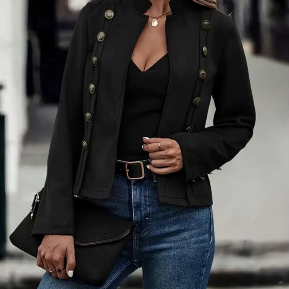 Women's - Vintage Jacket - Elegant Transitional Style - Timeless Everyday Fashion