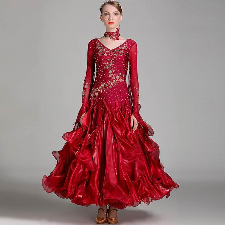 Timeless ballroom fashion performance dress