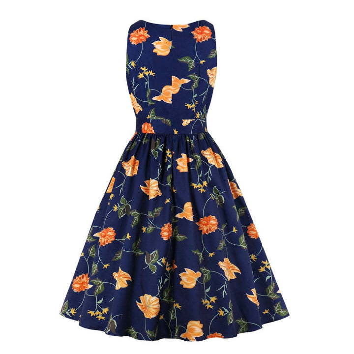 Modern Vintage Print Dress