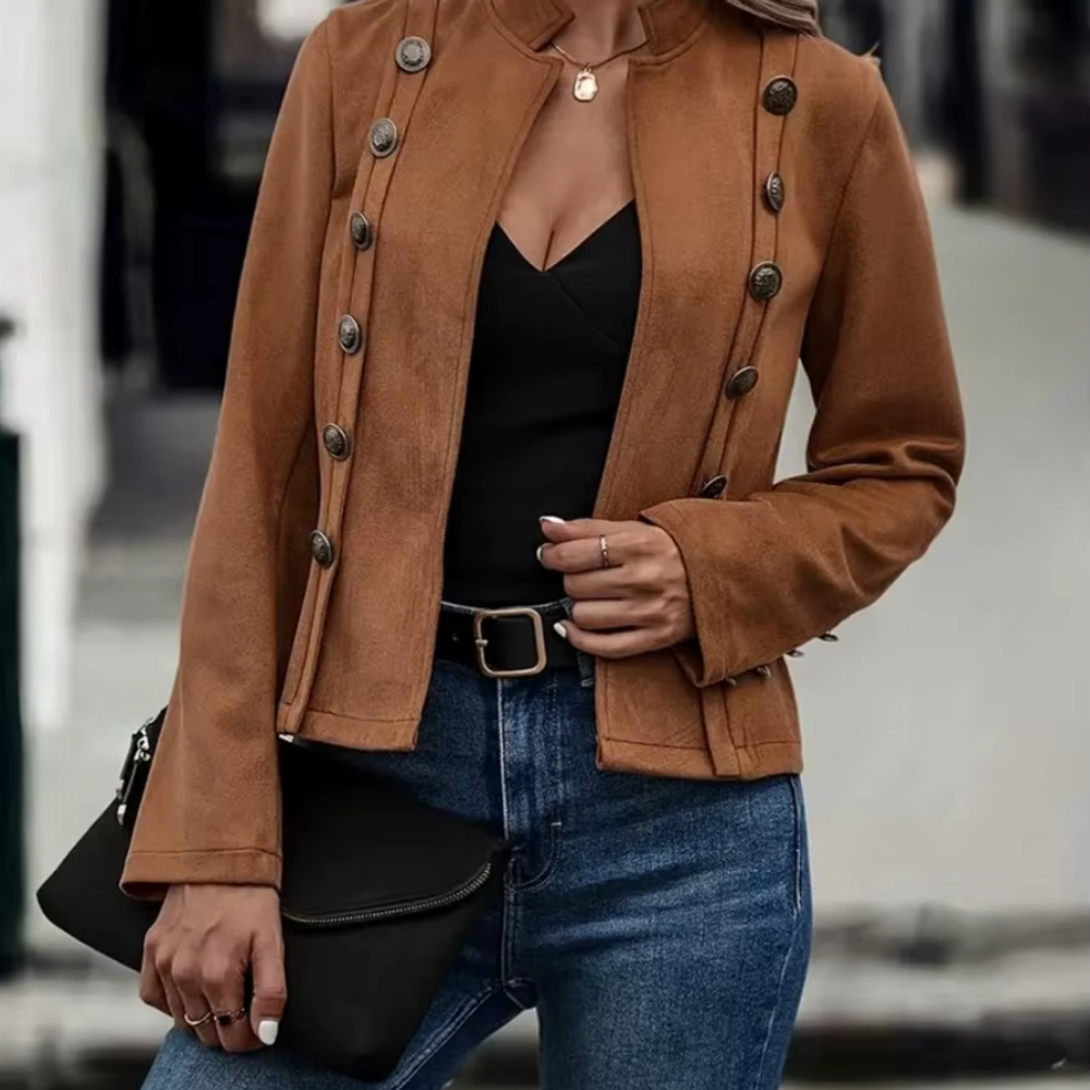 Women's - Vintage Jacket - Elegant Transitional Style - Timeless Everyday Fashion
