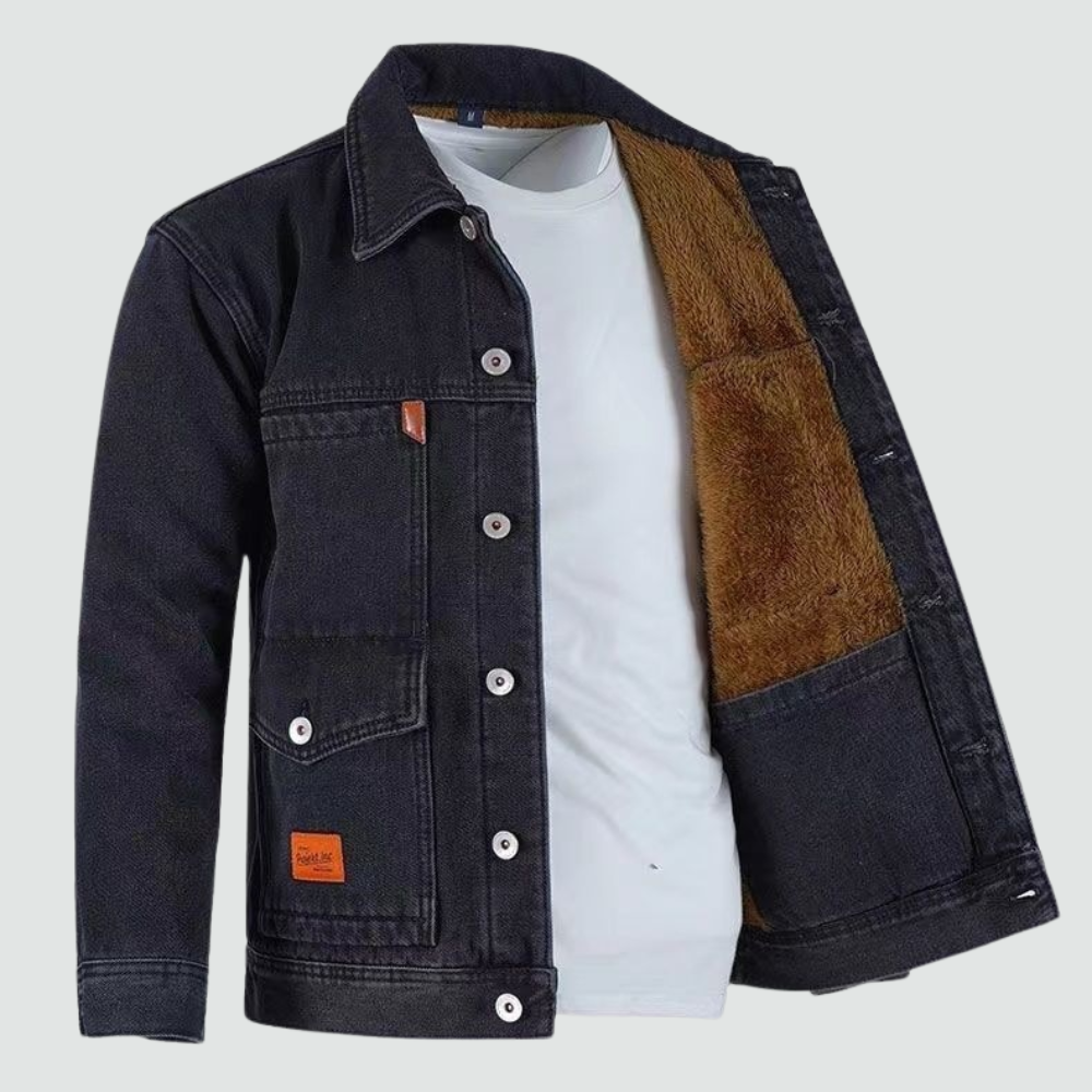 Men's - Jacket - Denim - Classic Style, Comfortable Fit - Stylish Outerwear