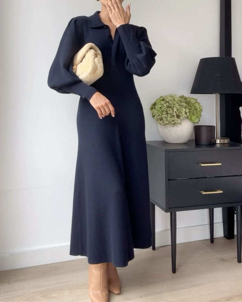 Chic Elegant wool dress