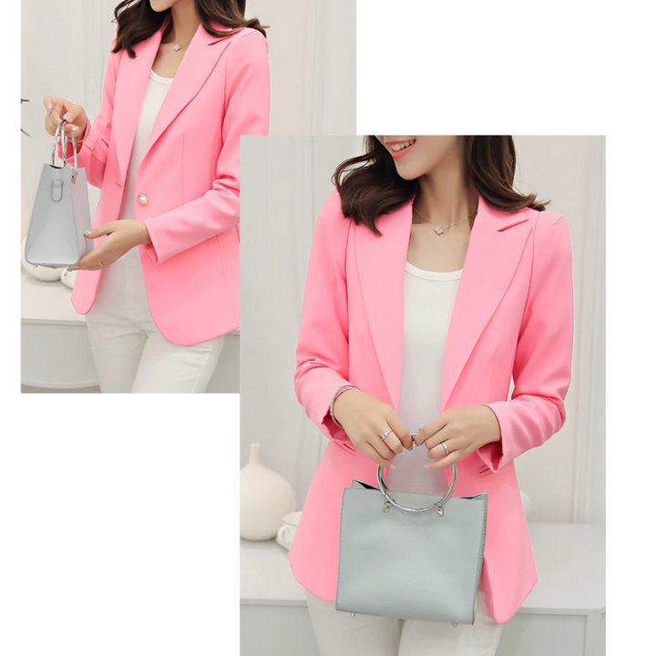 Elegant women's blazer with ankle button fastening