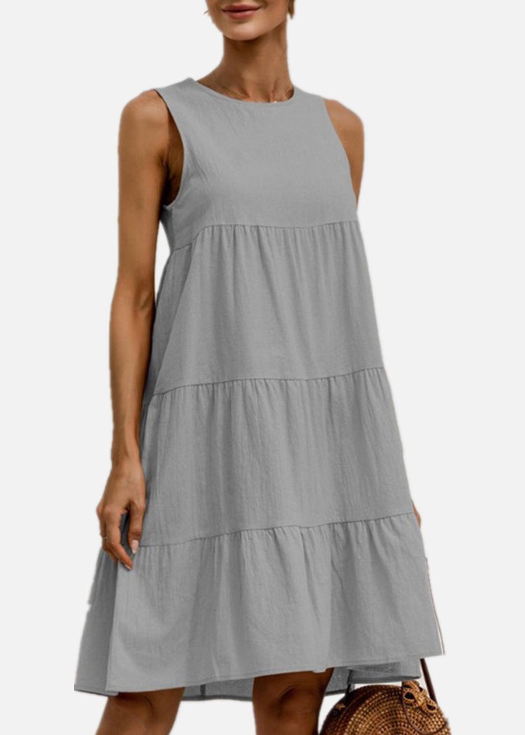 Casual cotton midi dress