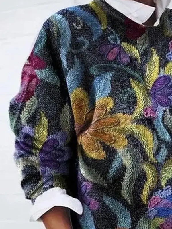 Trendy floral jumper - the symbol of comfort and fashion