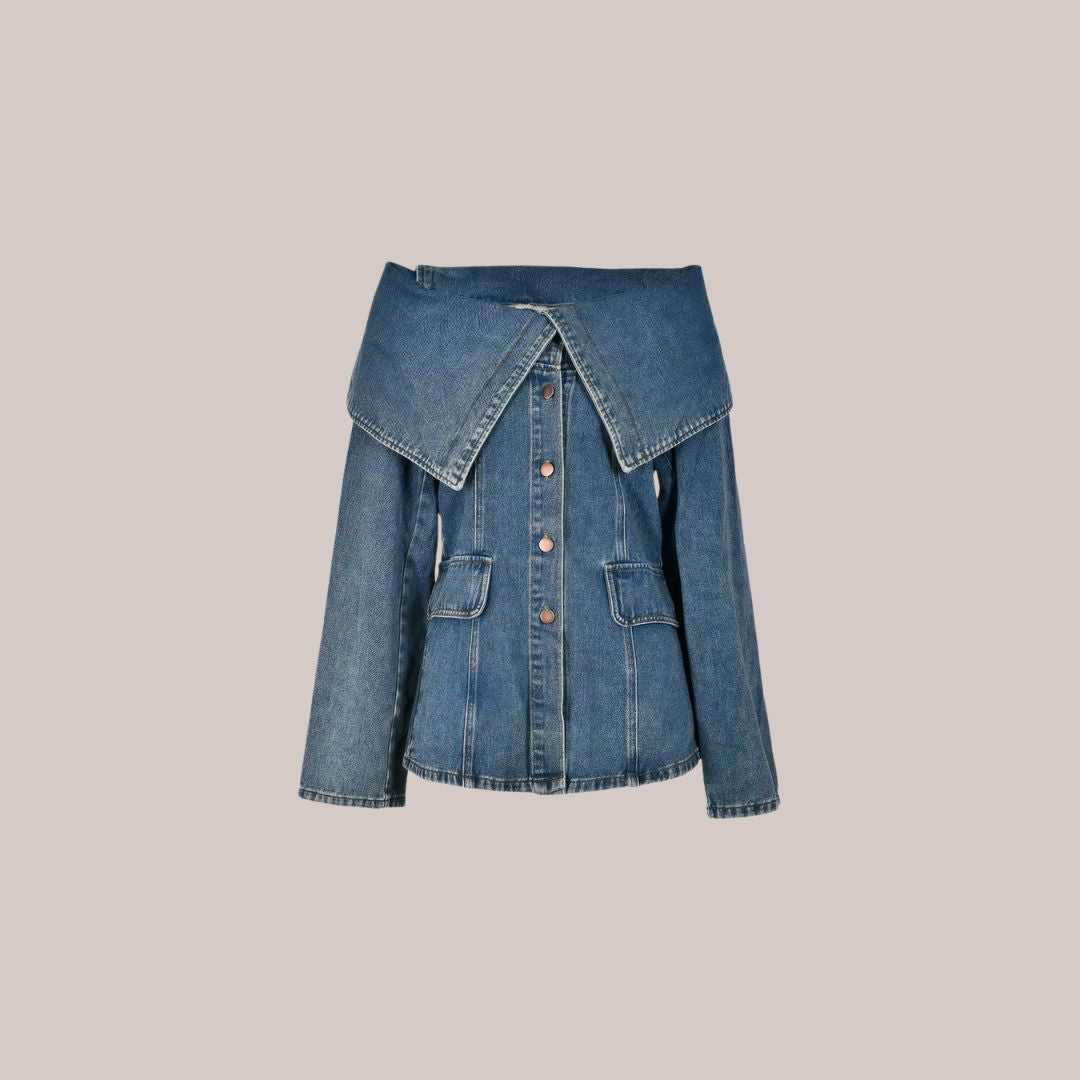 Stylish denim jacket with button details