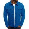 Coloured denim jacket for men