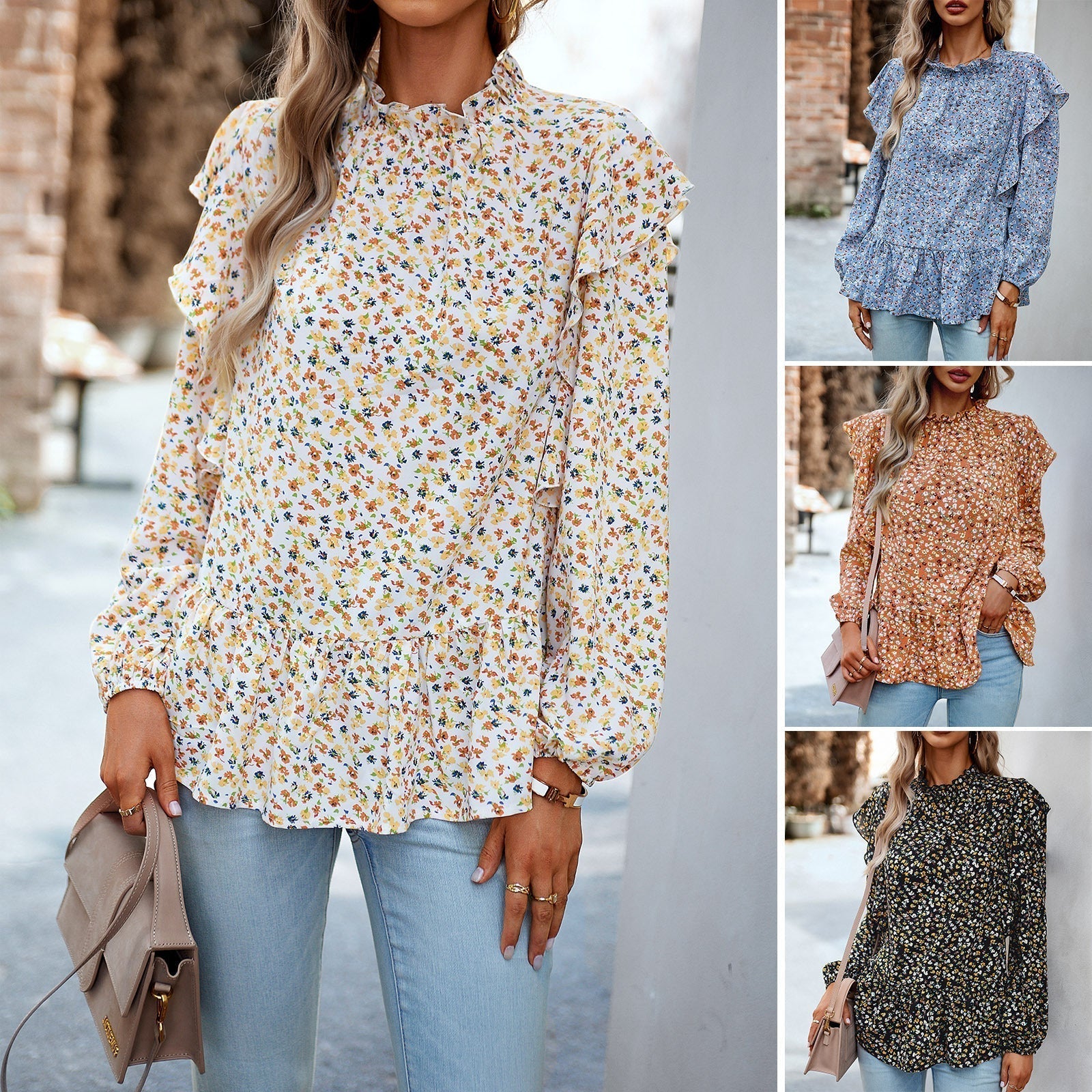 Daphne™ shirt with floral pattern for women