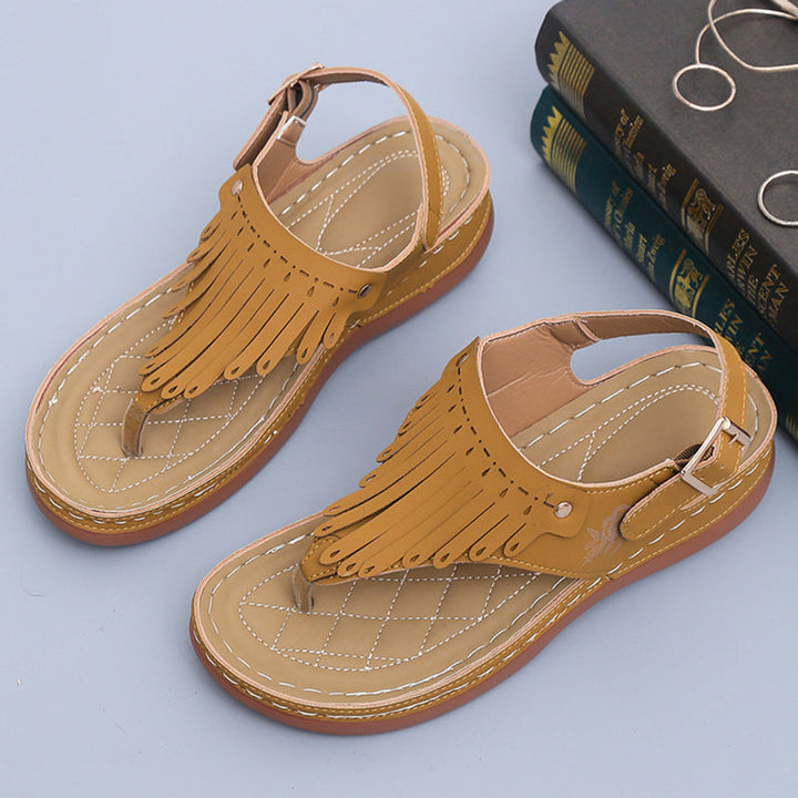 Comfort Roman cut-out thong beach sandals