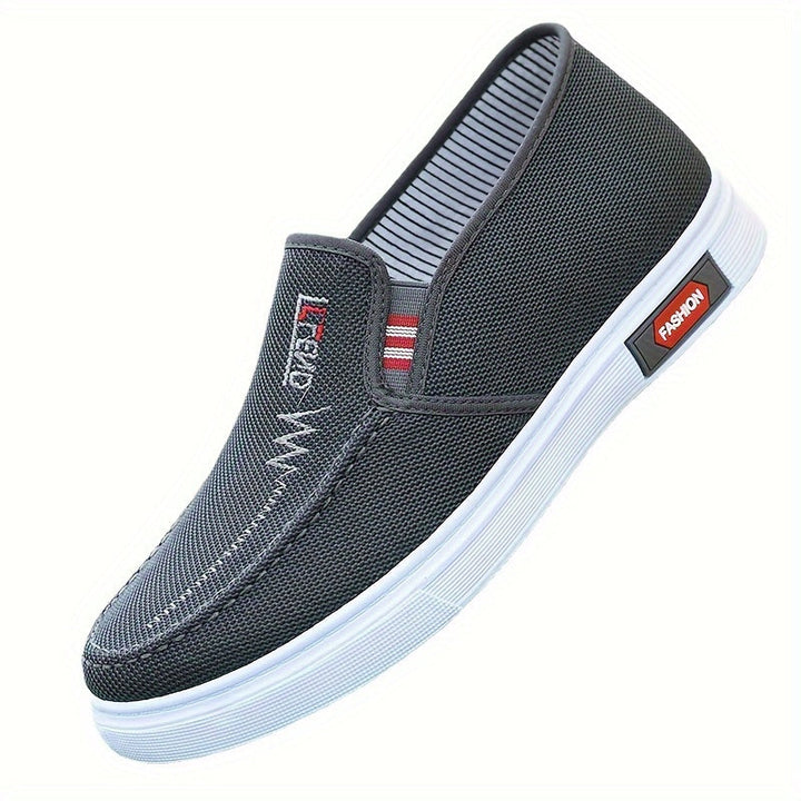 Men's - Canvas Loafers - Comfortable, Lightweight, Non-Slip with Rubber Sole - Ideal for Everyday Wear